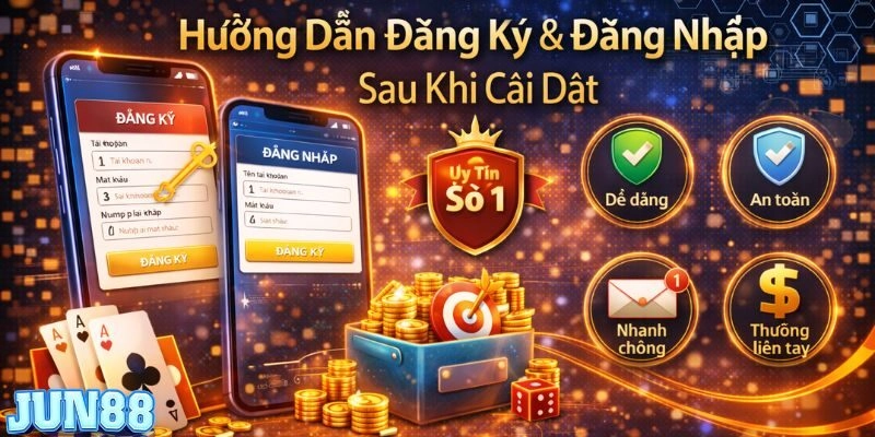 Tải App Jun88 5 Hướng dẫn đăng ký đăng nhập khi tải app jun88 xong